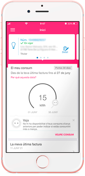 Pantalla Inici App Mercat Regulat