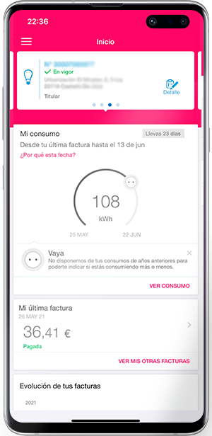 Pantalla Inicio App Mercado Regulado